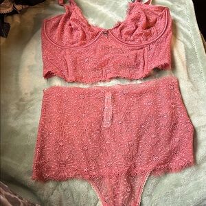 Victoria's Secret Pink Lace Set